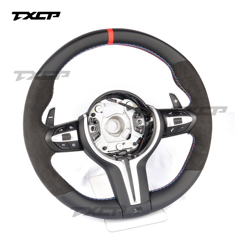 Suitable for BMW 1~7 Series X3X4X5X7 M2M3M4M5M6, for modification and upgrade, MP full leather steering wheel