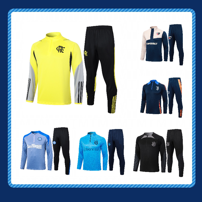 2425 adult and children half-pull suit football training suit…