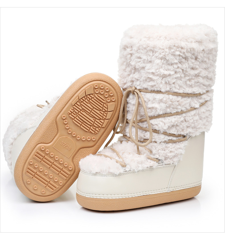 NOKOMETA 2025 Winter Space Boots Lamb Wool Moon Shoes Snow Boots Women_voghion.com