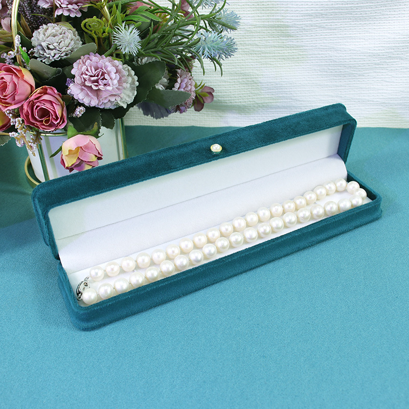 新しいベルベットの布は腰の真珠を収めてアクセサリーの箱の指輪のイヤリングのイヤリングの真珠のネックレスのブレスレットを掛けてお母さんにプレゼントします。