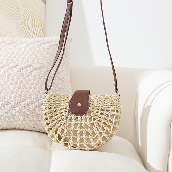Fresh straw beach one-shoulder bag