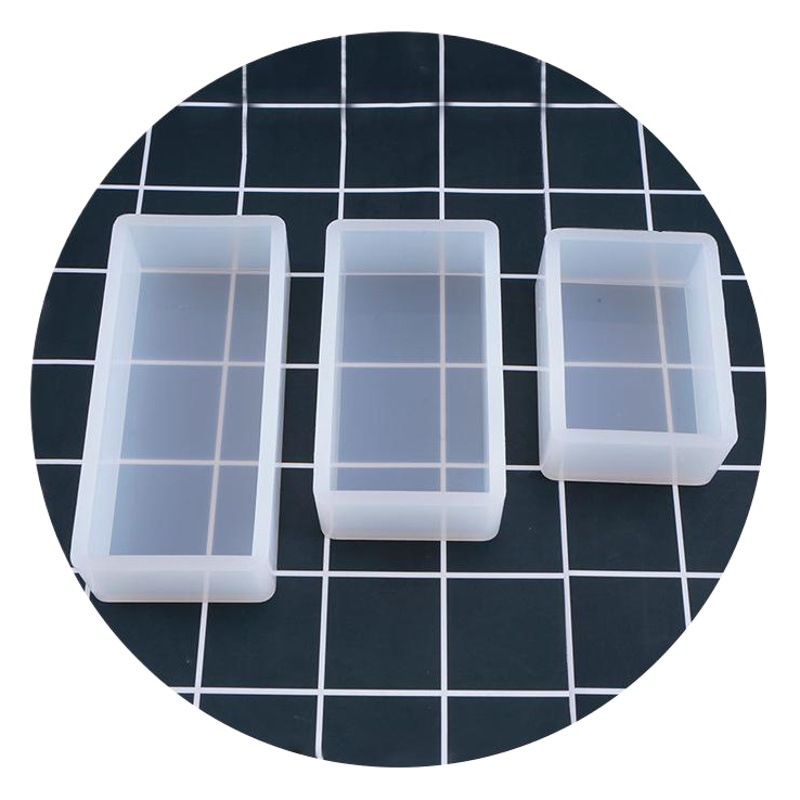 diy Crystal Drop Glue Square Cuboid Mold Silicone High Mirror Cube Handmade Jewelry Ornaments