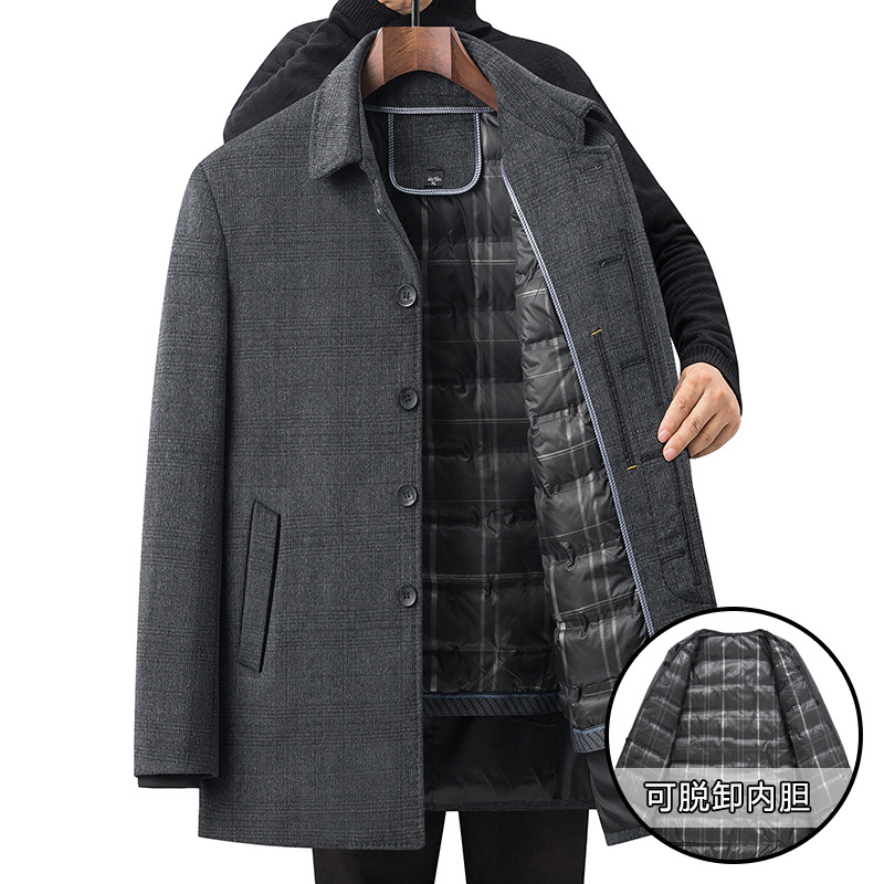 Woolen woolen coat