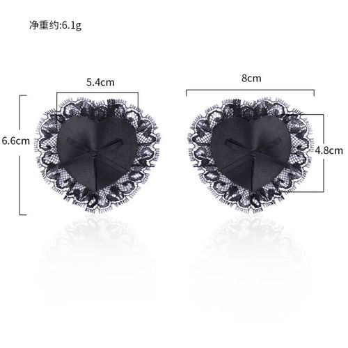 Manufacturer wholesale leather lace breast patch black PU breast patch Zhejiang sexy breast patch sexual health bow