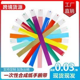 现货一次性手环跨境货源游乐园演唱会身份门票合成杜邦纸质手腕带