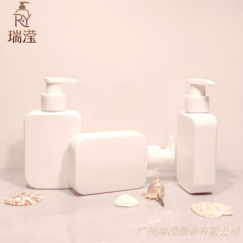 热销150ml氨基酸美白洁面乳分装瓶 浴室洗发水沐浴露HDPE圆肩方瓶