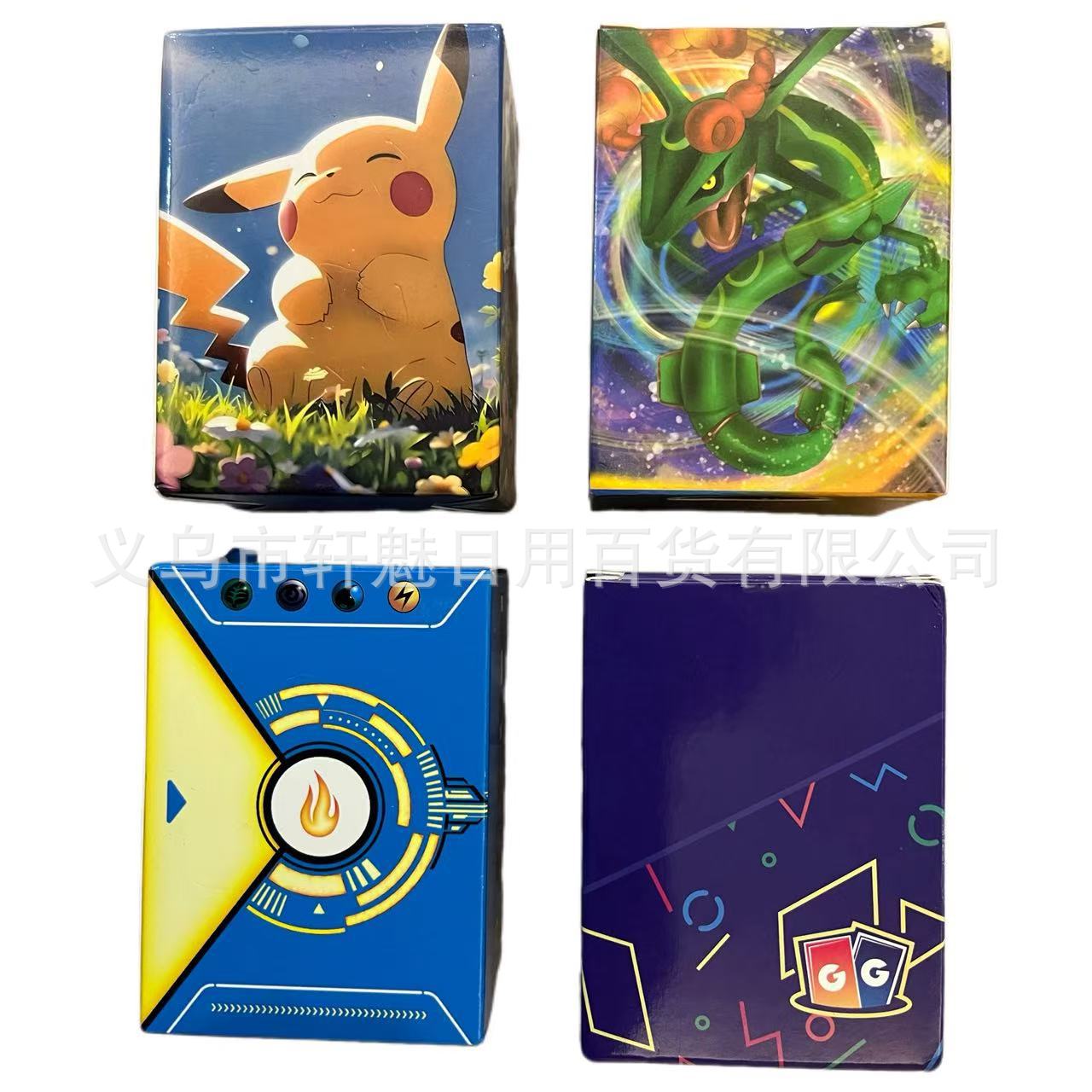 跨境神奇宝贝卡片英文版pokemon宝可梦卡牌增强盒闪卡口袋妖怪