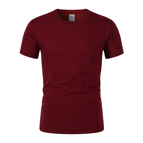 Summer solid color crew neck short sleeve exercise fitness quick-drying mesh breathable top plus size advertisement shirt workwear