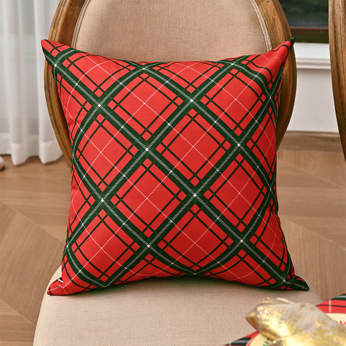 Transfronterizo nuevo estilo de Navidad impresa almohada INS estilo de moda europea y americana Navidad almohada almohada