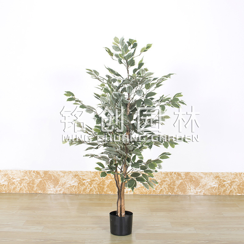 Plantas verdes artificiales, árboles de banyan artificiales en maceta al por mayor, mini árboles de banyan artificiales para decoración, árboles de banyan artificiales, paisaje de plantas artificiales