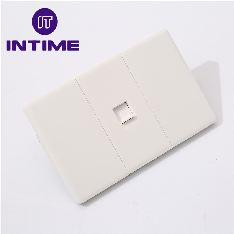 家装批发美标墨西哥网络光纤插座118型电脑电气配件usb网线