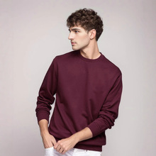 25秋季新品抗皱纯色健康圆领卫衣 300G螺纹时尚休闲宽松上衣男