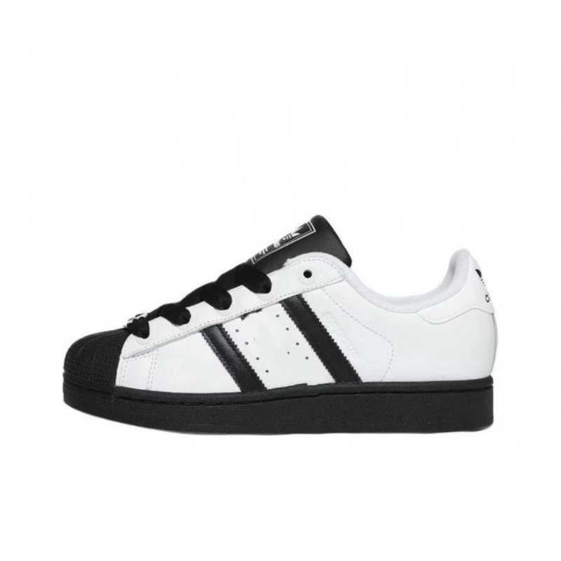 Кроссовки унисекс (Adidas) с пластиковым носком, дышащие, вуличный стиль, чёрно‑белые, 35–45
