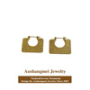 2022 new pattern Bag Earrings Europe and America A small minority design senior French temperament Backing Jewelry