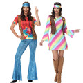 跨境亚马逊新款70年代欧美时尚复古迪斯科演出服女嬉皮士舞会表演