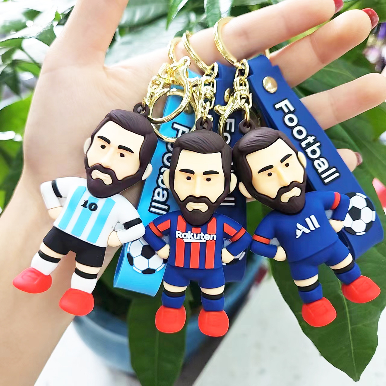 Football keychain PVC