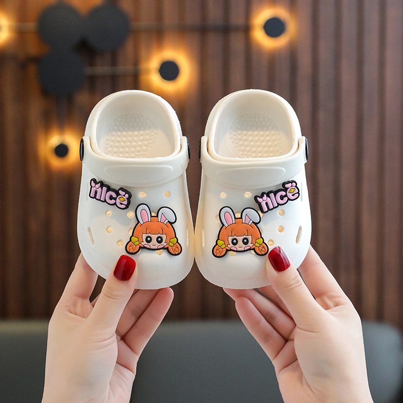 Pantuflas infantiles con punta cerrada, pantuflas de casa para niños con dibujos animados, antideslizantes y de suela blanda, zuecos para bebés 2026 para niñas. image 12