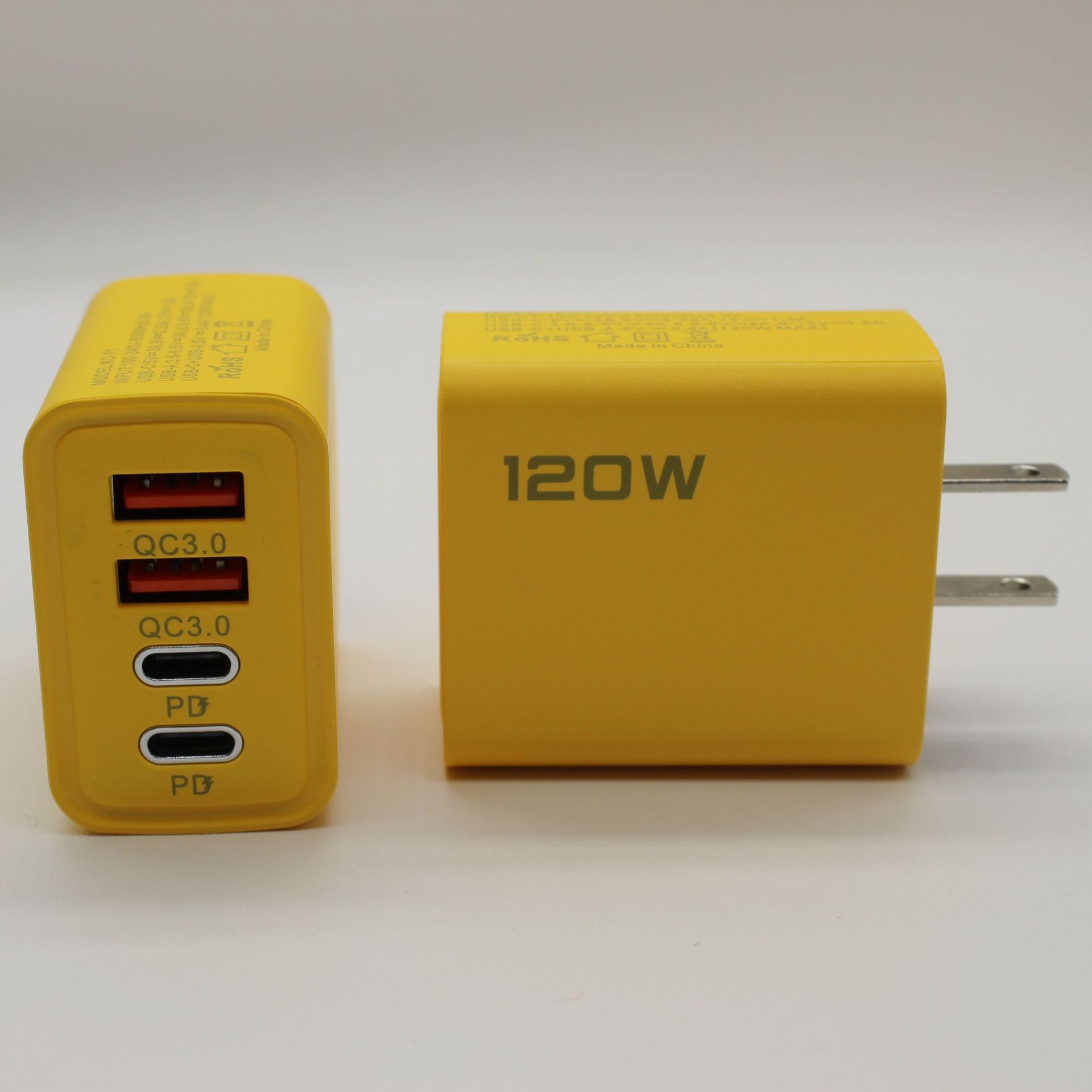 Cargador de carga rápida de 65W 2PD + 4USB Cargador multipuerto para Huawei Apple Carga rápida estándar europeo estándar británico estándar estadounidense