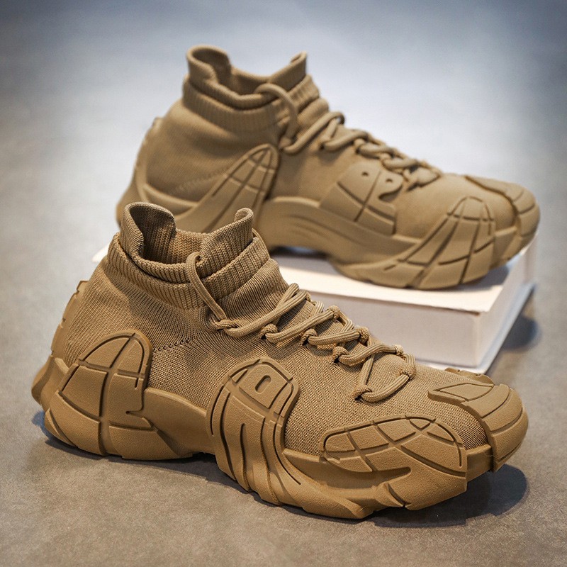 Zapatos casuales de primavera para hombres, zapatos de peces de ocho patas, zapatos transpirables, zapatos de moda para hombres, zapatos de suela gruesa, zapatos de altura