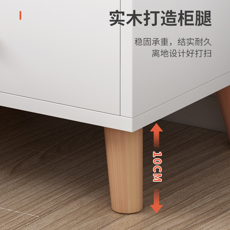 Mesa de noche simple mini gabinete de almacenamiento estante de almacenamiento moderno nórdico económico mesita de noche pequeño gabinete