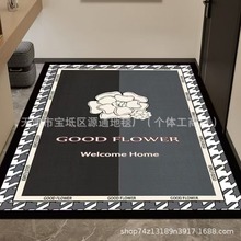 轻奢小香风水晶绒吸水脚垫卫生间防滑干燥垫浴室干燥垫入户进门垫