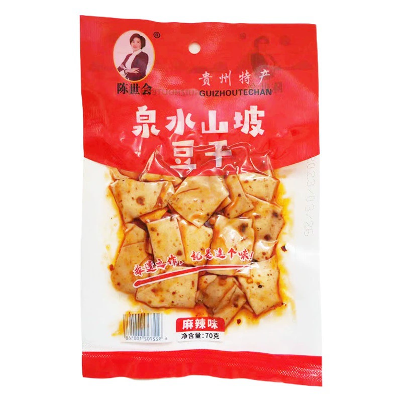 Маринованный перец сушеный творог из фасоли 70 г/пакет Заводская поставка специальный мульти-цзы мульти-вкус острый сушеный творог из фасоли круглосуточный магазин закусок