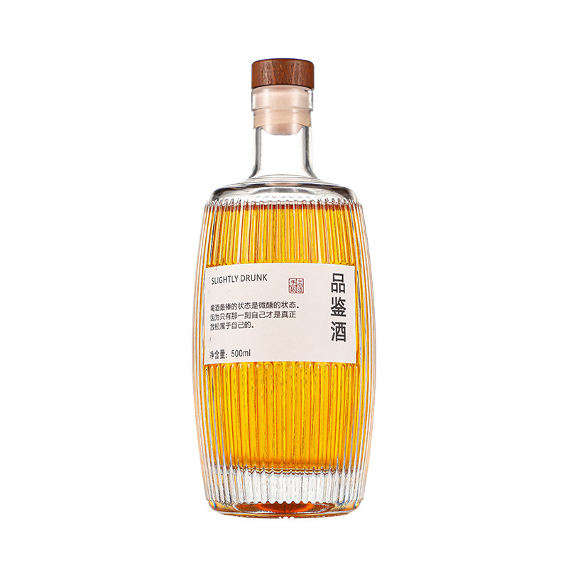 クリエイティブ木樽フルーツワインボトル 0.5kg アイスワインボトル密封された蓋付きルースワインボトル家庭用薬用ワインボトル|undefined