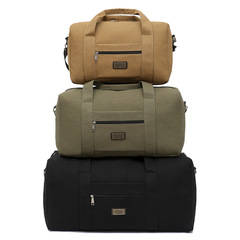 Wholesale large, medium, and small canvas travel bags with logo printing, foldable and stackable travel backpacks