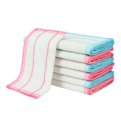Cotton yarn dishcloth 5 layers 8 layers 12 layers fiber kitchen cleaning soft wipe absorbent indoor scrubber cotton pulp