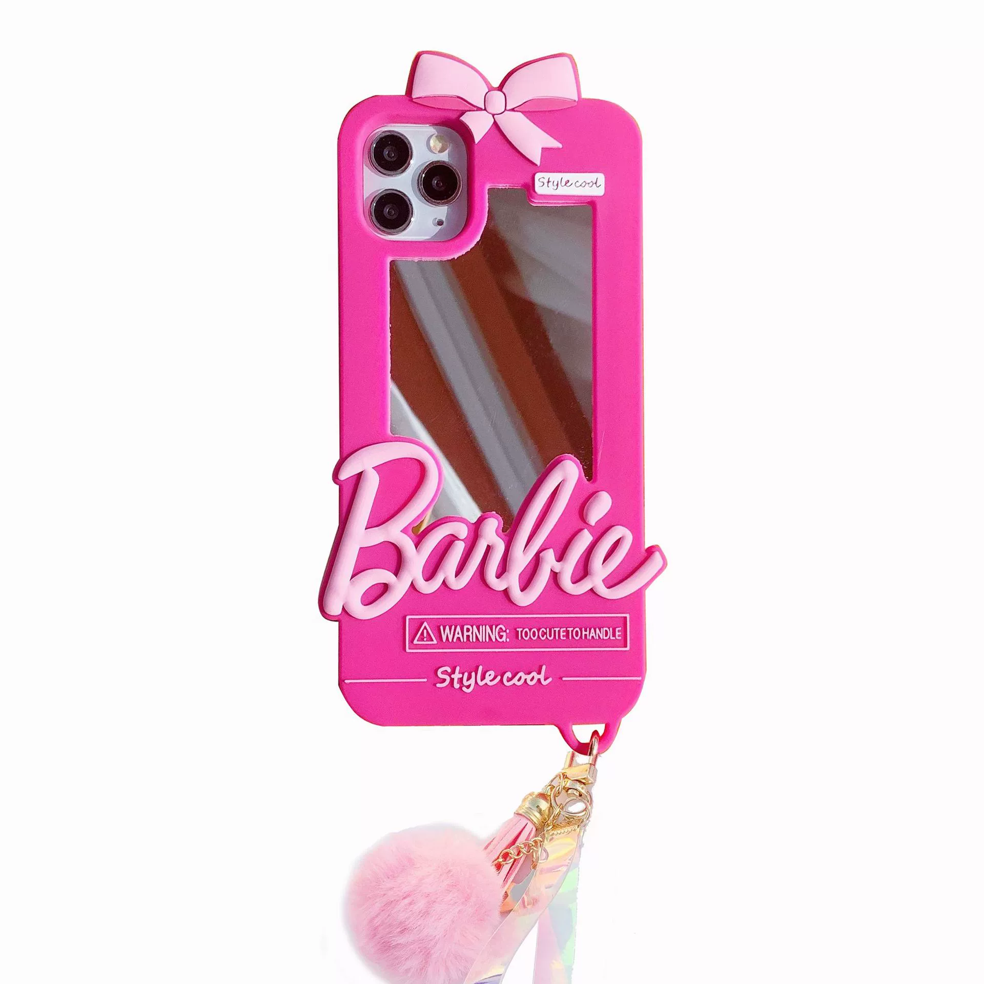 Чехол для телефона (Apple iPhone 17 Pro) Barbie Mirror, защита от падения, зеркало с тыльной стороны