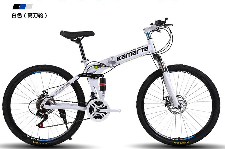 Fábrica al por mayor cola suave plegable bicicleta de montaña adulto amortiguador estudiante off-road velocidad variable bicicleta de cercanías