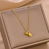 Summer retro advanced pendant stainless steel hip-hop style, universal necklace, jewelry, high-quality style, wholesale