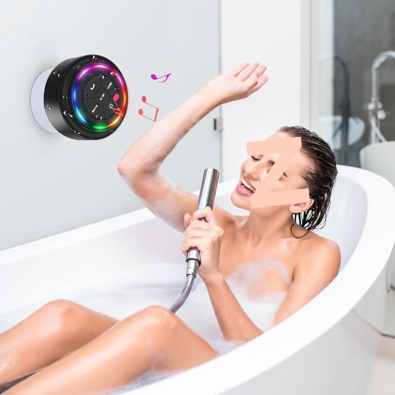 浴室防水スピーカー吸盤タイプホームシャワー Bluetooth スピーカーワイヤレス落下防止ポータブル通話ミニ小型スピーカー|undefined