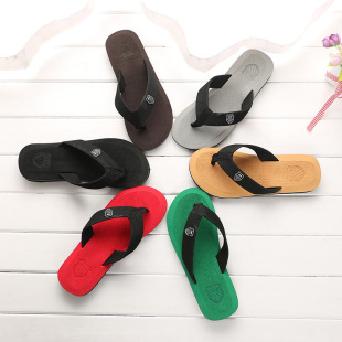 Summer Flip-Flops Men's Slippers Simple Beach Shoes Large Size Flip-Flops Cross-Border New Couple Slippers Flip-Flops