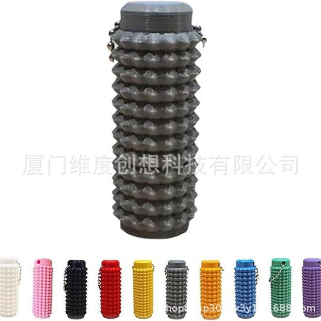 Transfronterizo nuevo Spiky Grippie Stim Keychain llavero portátil de masaje de descompresión de la punta del dedo