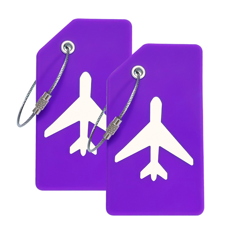 飛行機の荷物タグ、搭乗券、航空会社の荷物タグ、シリコン製のスーツケースタグ、トロリーケースタグ、シリコン製のタグ|undefined