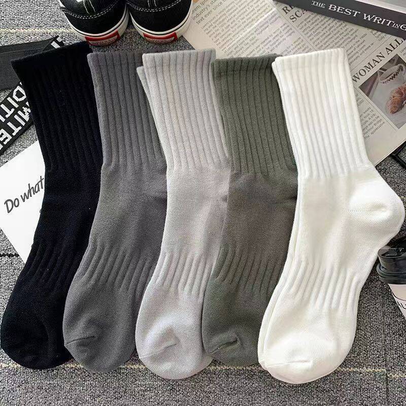Factory wholesale socks men's autumn and winter socks waist deodorant sweat-absorbent breathable sports socks basketball socks cotton socks