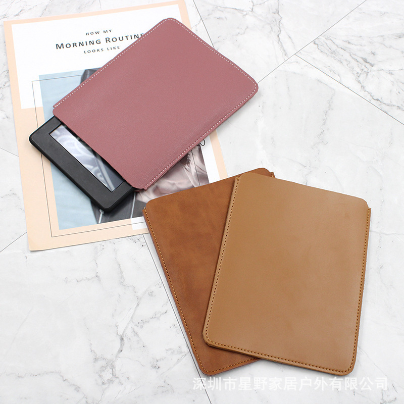 European and American Electronic Browser Protective Case, E-Book Leather Cover, Outdoor Portable Storage Bag, Simple Style