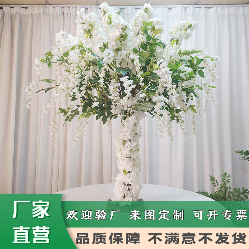 시뮬레이션 등나무 꽃 나무 가짜 꽃 등나무 실내 천장 장식 웨딩 웨딩 장식 안뜰 정원 조경 콩 나무