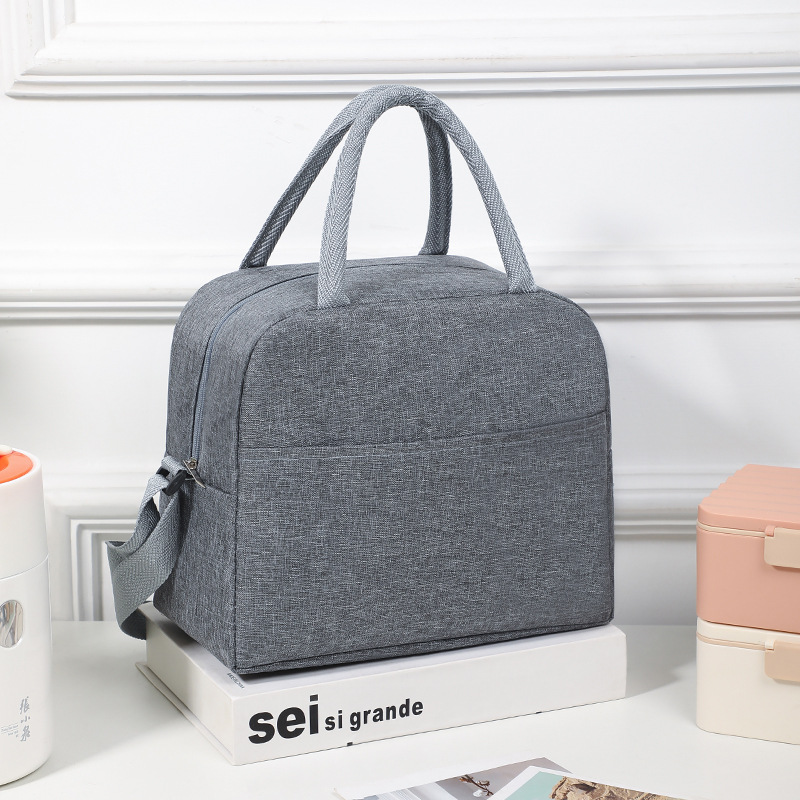 Nueva bolsa de aislamiento portátil de aluminio de aluminio de gran capacidad bolsa de almuerzo para llevar al trabajo bolsa de almuerzo de estudiantes almacenamiento de almuerzo