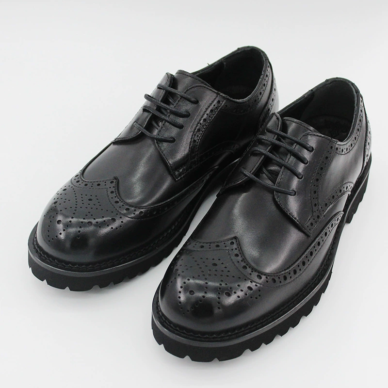 Модные новые кожаные туфли с большой головой мужские кожаные легкие пенообразные мягкие подошвы увеличены