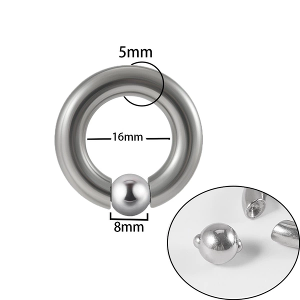Steel color-5x16x8mm