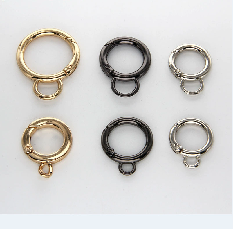 Пружинное кольцо 8 DIY пряжка аксессуары для багажа ювелирные изделия Пряжка сплав Открытое кольцо подвесная Пряжка собака пряжка сумка металлическая пряжка круг