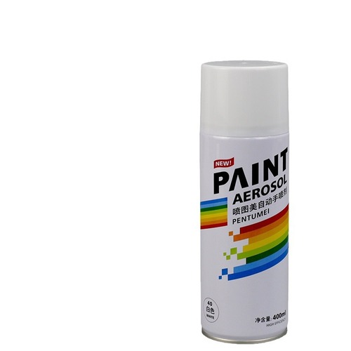 400m White Automatic Hand-Powered Spray Paint Car Graffiti Household Metal Rust Prevention Color Correction Wall Paint
