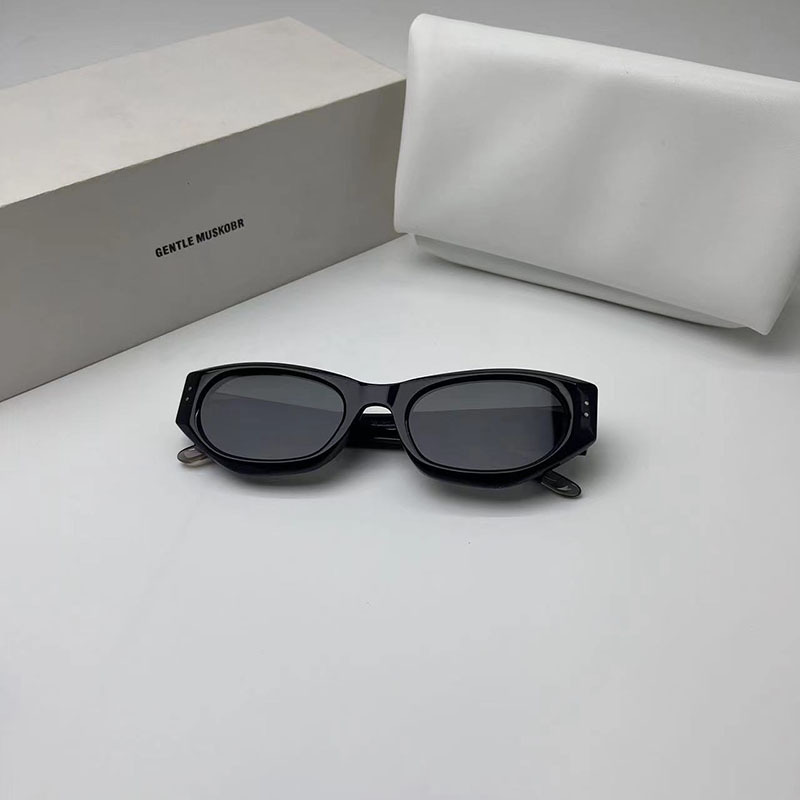 2024GM サングラス ダッド キャットアイ サングラス 女性用 大きな顔痩せ効果のある男性用 nab 抗紫外線メガネ インスタイル