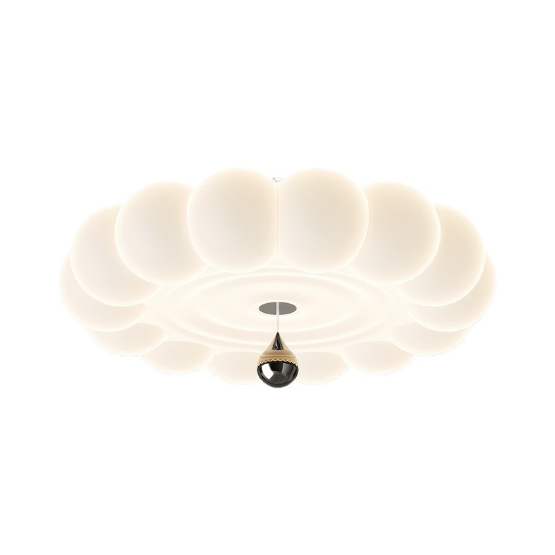 Lámpara de techo de dormitorio de estilo crema, moderno y simple, diseñador francés de mediana edad, sala de libros para niños Yunduo, lámpara de dormitorio principal