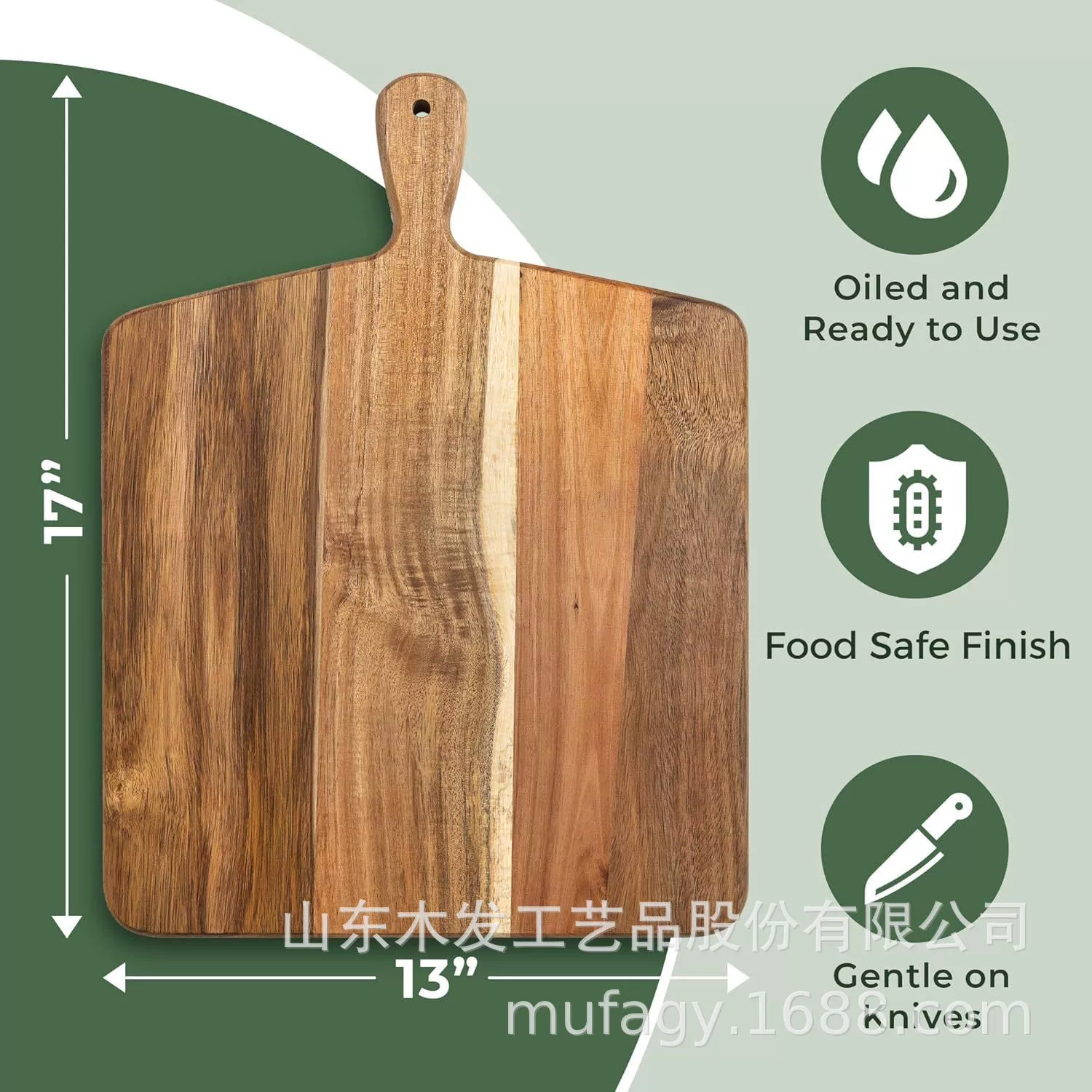Граничитель кросс‑бордер акация cutting board ручка может висеть многофункциональная разделочная доска из цельного дерева из акации разделочная доска для фруктов