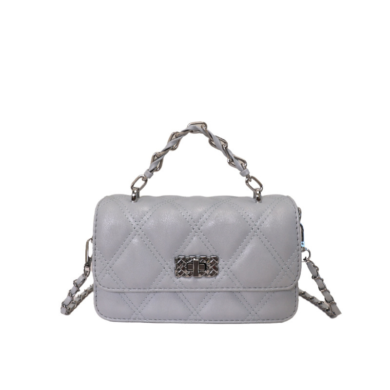 Xiaoxiang estilo de cadena de diamond bolso pequeño bolso de mujer de verano nuevo bolso de moda estilo diario simple bolso cuadrado image 6
