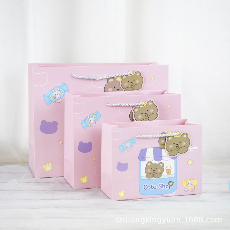 Nueva Etiqueta de dibujos animados Lindo bolso del Día DE LOS NIÑOS regalo cumpleaños caja ropa bolsa embalaje