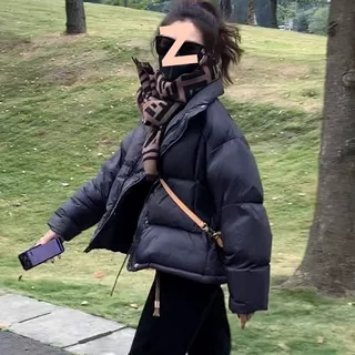 短款白鸭绒羽绒服女冬季新款2026爆款流行轻薄保暖小个子上衣外套